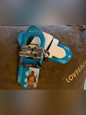 Crescent Moon Blue Snowshoes Junior size up to 100 lbs